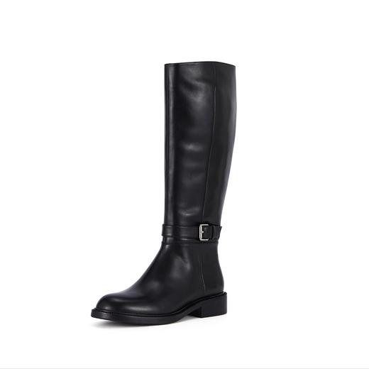 westory秋冬季西部牛仔显瘦长靴西部靴平跟经典百搭W23DQ83091 商品图0