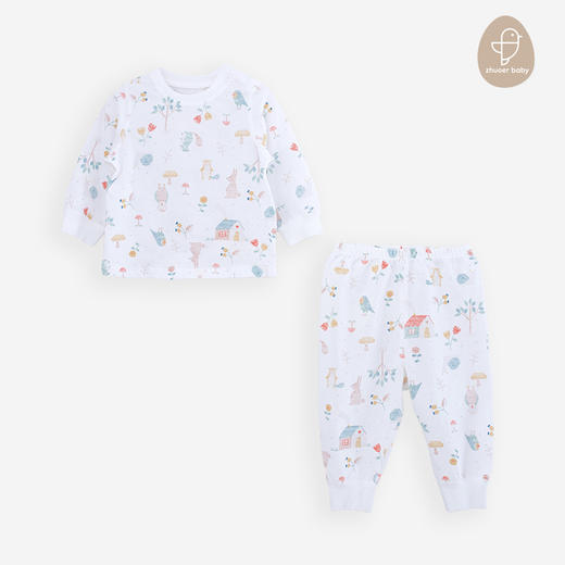 【春秋贴身宝宝套装】卓儿宝宝打底衫纯棉家居服婴儿衣服5A抑菌适合6个月-5岁 商品图6