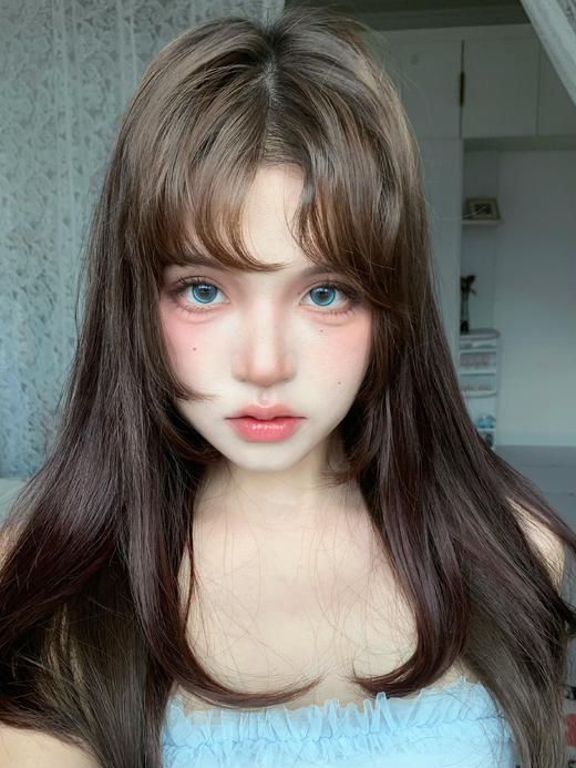 wecute半年抛 泰式奶蓝/蜂窝奶茶 棕 14.2mm 非离子 商品图1