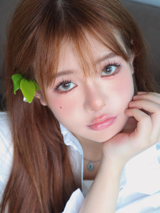 wecute半年抛 冰透椰青 绿/落日奶酪 棕 14.2mm 非离子 商品图1