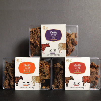 136g祯奖双享牛肉干（五香味/香辣味） 商品图1