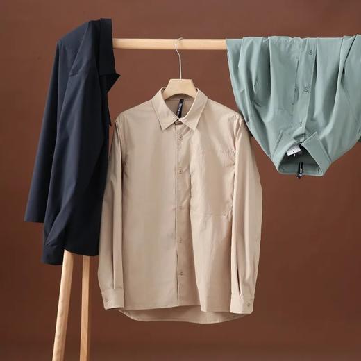 露家同款科技面料New Venture秋冬男士外套式长袖衬衫 商品图0