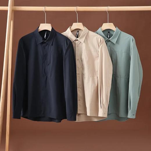 露家同款科技面料New Venture秋冬男士外套式长袖衬衫 商品图1
