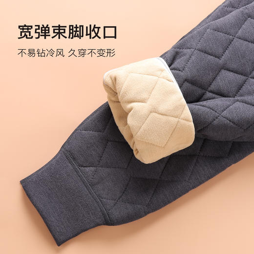 620g含绵羊毛加绒加厚男士保暖裤抗寒毛裤保暖锁温打底裤男士绗缝保暖裤 商品图5