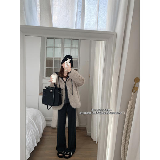 金蘑菇菇 奶香假期 套装版 / 舒适懒人线卫衣套组  慵懒休闲套装 商品图2