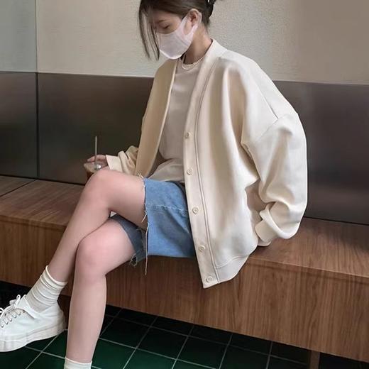 裁缝学苑AS129开衫卫衣纸样女装宽松V领外套上衣版型衣服样板图 商品图1