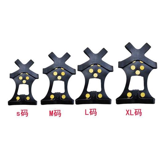 户外硅胶冰爪防滑鞋套冰鞋不锈钢雪爪简易鞋钉登山徒步防摔鞋旅游 商品图4