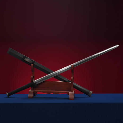 寒风冷月汉剑 沈州作品 大汉剑 传统宝剑 龙泉沈广隆宝剑 收藏剑 未开刃 商品图7