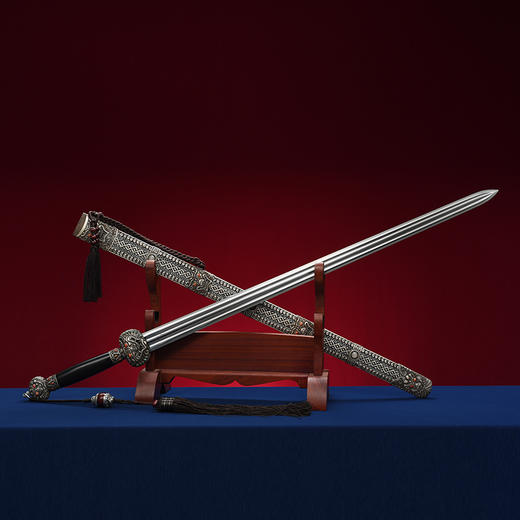 守护神剑 沈州作品 手工传统收藏宝剑 龙泉沈广隆宝剑 未开刃 商品图5