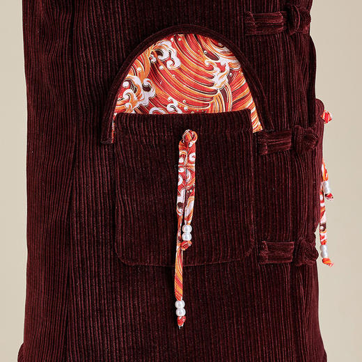 妈妈冬装新款加绒棉服，中长款宽松大码中老年女连帽加厚灯芯绒棉衣TYWF-A908HHJ2389 商品图3