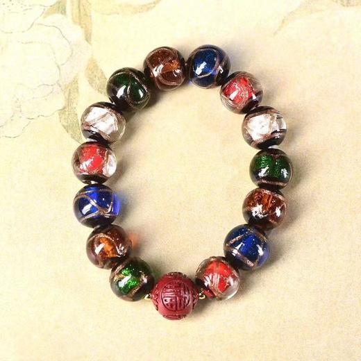 香灰琉璃珠手串，瓷琉璃珠 商品图0