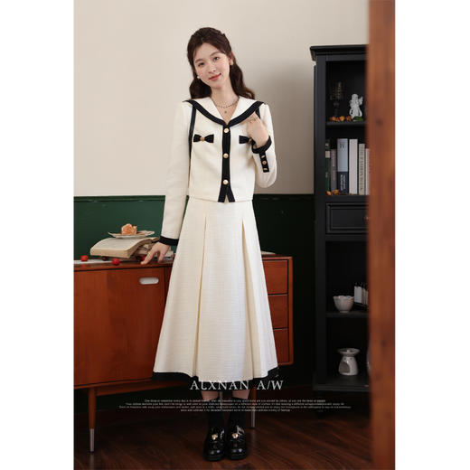 鹿向南《校园书签》杏色半身裙LXN32525BSQ 商品图2