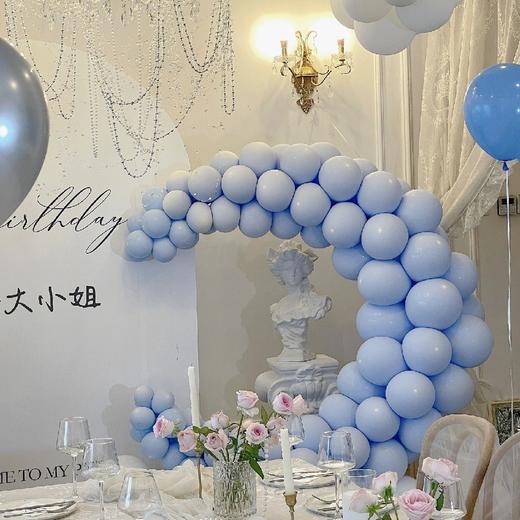 蓝色气球月亮生日布置 商品图3
