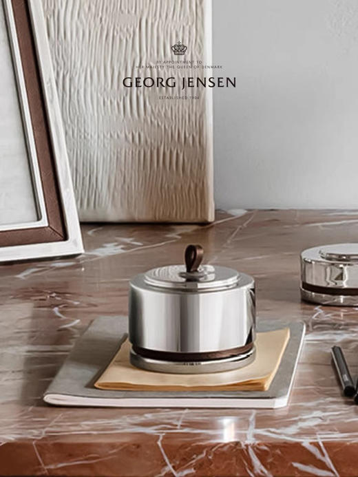 Georg Jensen乔治杰生北欧置物盒不锈钢收纳盒首饰盒摆件家居装饰 商品图1