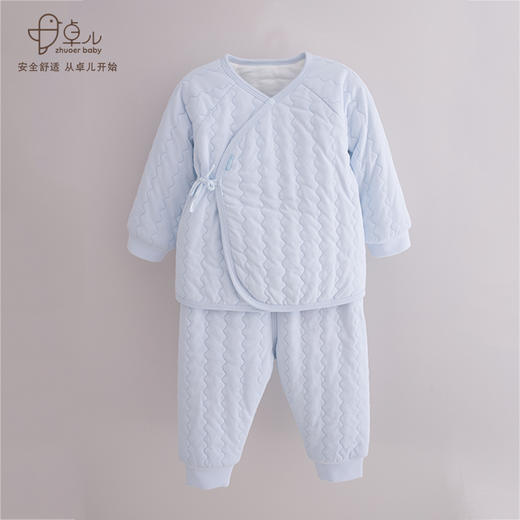 【秋冬保暖棉衣套装】卓儿宝宝薄棉保暖服纯棉家居服婴儿衣服适合0-6个月 商品图2