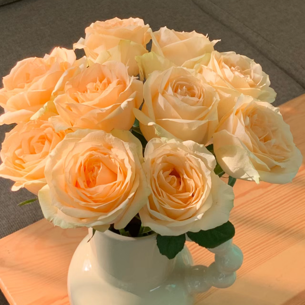 蜜桃雪山单头玫瑰丨A级花材 【香槟玫瑰】单拍不发