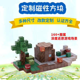 【我的世界磁力方块！】拼装磁铁积木玩具，mc周边男生迷你磁吸铁石儿童，细腻情感，打造属于你的迷幻世界-QQ