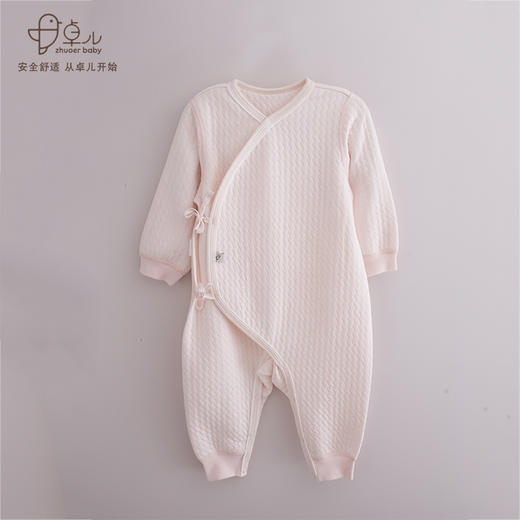 【秋冬三层保暖连体衣】卓儿宝宝空气层保暖家居服婴儿衣服外穿 适合0-6个月 商品图2