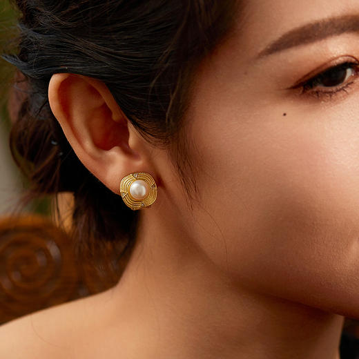 Manreya 玛芮雅“罗马神话”淡水珍珠耳夹优雅轻奢法式小众  简约 商品图4