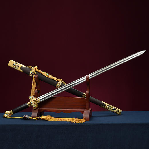 大明七星剑 沈州作品 沈广隆剑铺 龙泉沈广隆宝剑传统剑收藏剑sgl-2016 未开刃 商品图6