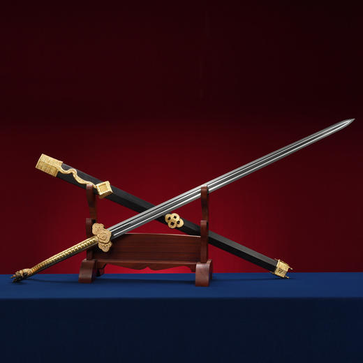 定秦剑 沈州作品 龙泉沈广隆宝剑 沈广隆剑铺 手工传统剑收藏宝剑 sgl-2001未开刃 商品图5