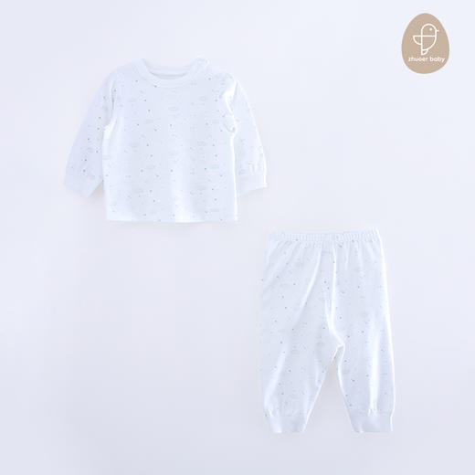 【秋冬贴身保暖德绒套装】卓儿宝宝打底衫纯棉家居服婴儿衣服自发热恒温 适合6个月-5岁 商品图7