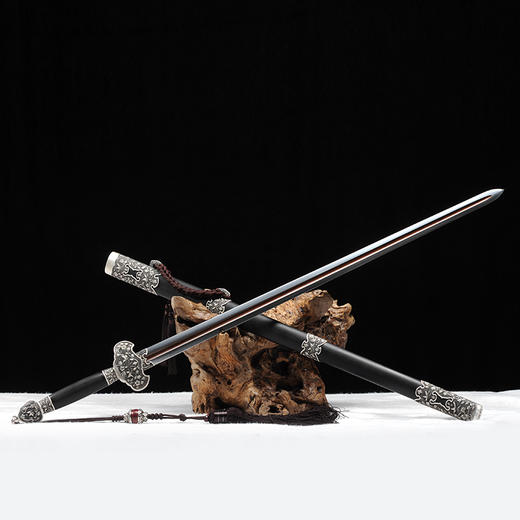 莫邪剑 中国工艺美术大师沈新培作品  龙泉沈广隆宝剑 沈广隆剑铺 手工传统剑收藏宝剑 sgl-1003未开刃 商品图5