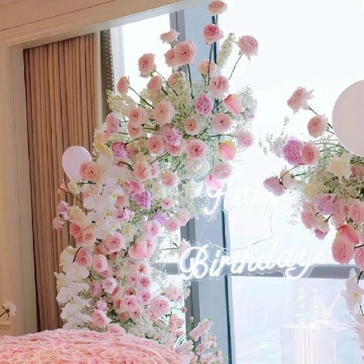 锦瑟年华-粉色系鲜花生日布置 商品图4