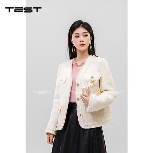 冬上新小香风优雅温暖羽绒服2234106 商品图0