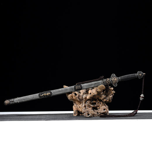 龙天剑 沈州作品 龙泉沈广隆宝剑 传统收藏宝剑 清剑 手工花纹钢剑 未开刃 商品图4