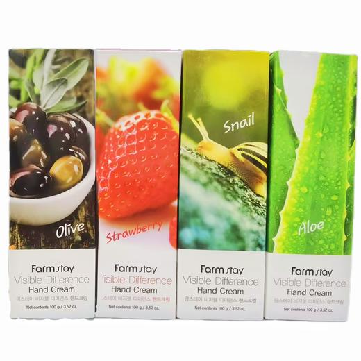 韩国Farmstay护手霜-100g(草莓/芦荟/橄榄/蜗牛/马油/黑珍珠) 商品图0