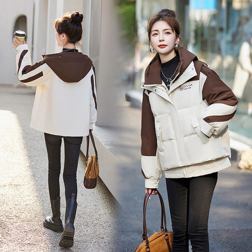冬季新款，女装时尚休闲冬季保暖外套两件套羽绒服HR-GJC8222 商品图0