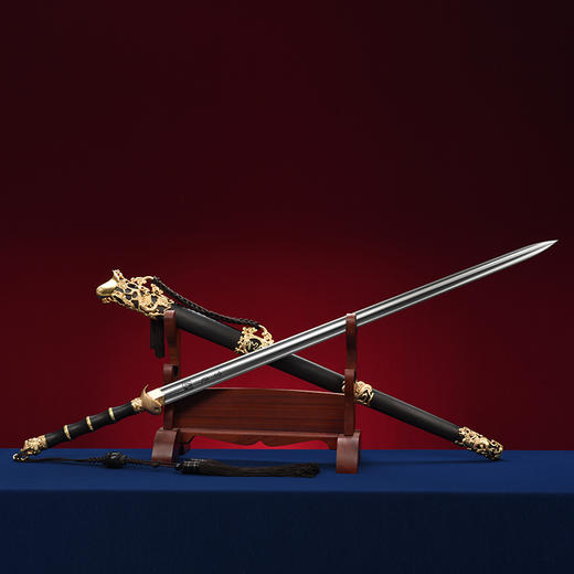玄武剑 中国工艺美术大师沈新培 沈广隆剑铺龙泉沈广隆宝剑 sgl-1002 未开刃 商品图5
