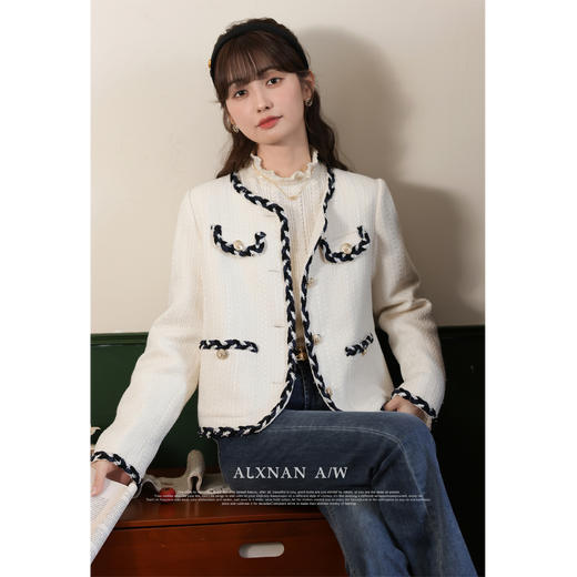 鹿向南 《云朵慕斯》小香风短外套 商品图3