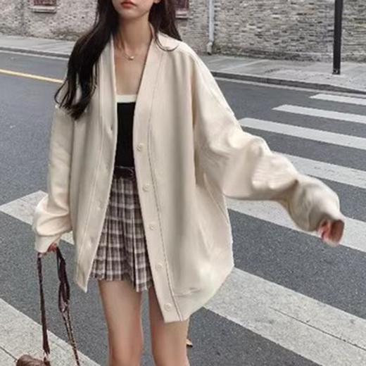 裁缝学苑AS129开衫卫衣纸样女装宽松V领外套上衣版型衣服样板图 商品图4