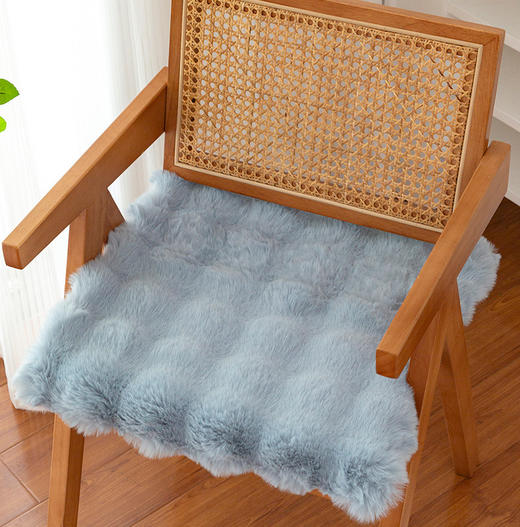 秋冬季【兔毛绒餐椅垫】兔毛绒保暖坐垫  办公室久坐屁垫  餐椅凳子垫椅垫 商品图11