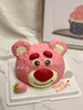 #迪士尼Disney #玩具总动员Lotso #可爱草莓熊 忌廉蛋糕【半翻糖蛋糕需提前2天预订】（默认自提，收费配送请联系客服） 商品缩略图1