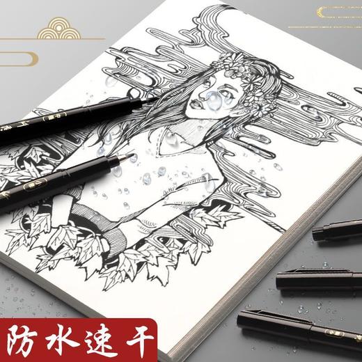 得力秀丽笔自带笔锋书法专用软头可加墨钢笔式毛笔小楷中楷练字笔 商品图3