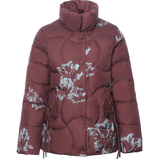 QYMTYH-236538-Y中老年妈妈装冬装外套时尚印花羽绒服女2023年秋冬季保暖羽绒服 商品图4