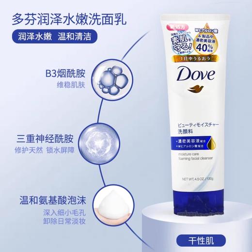 港版Dove多芬洗面奶-130g(粉水/蓝色/绿色) 商品图3