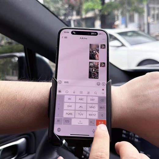 可旋转手腕手机支架滴滴代驾手臂运动跑步手机包手腕外卖导航支架 商品图1