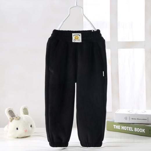 【内里加绒一体绒！像被窝里一样柔暖】儿童加绒裤子秋冬外穿男童卫裤女童运动裤加厚一体绒中大童保暖裤，包裹棉柔，贴心呵护；透气保暖，守护温暖。ry 商品图4