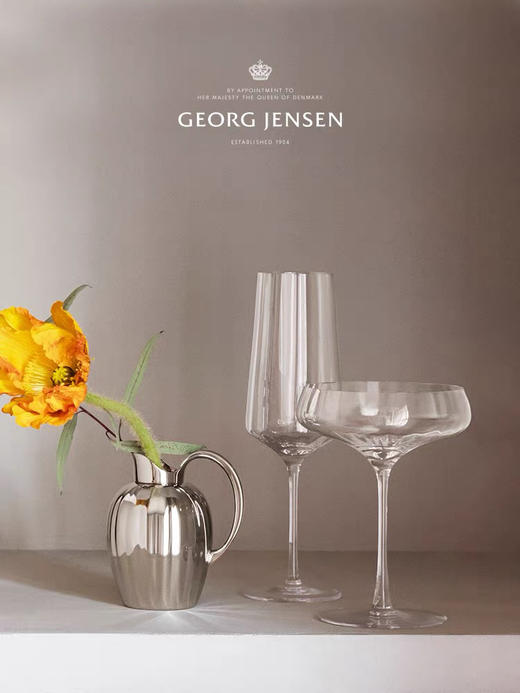 Georg Jensen乔治杰生水晶玻璃啤酒杯高脚鸡尾酒杯香槟杯 商品图2
