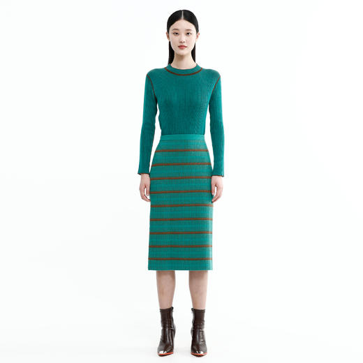 戴布拉芬针织半裙L26D353 商品图0