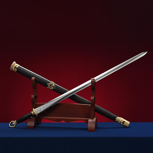 和合剑 中国工艺美术大师-沈新培作品 龙泉沈广隆传统宝剑 未开刃 商品图6