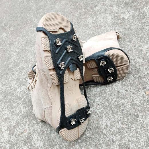 户外冬季防滑冰爪8齿不锈钢冰雪路防滑鞋套鞋钉男女老人防摔脚套 商品图3