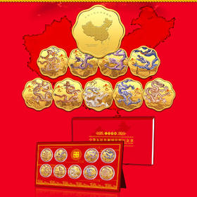 中国版图九龙纪念章，一套9枚！