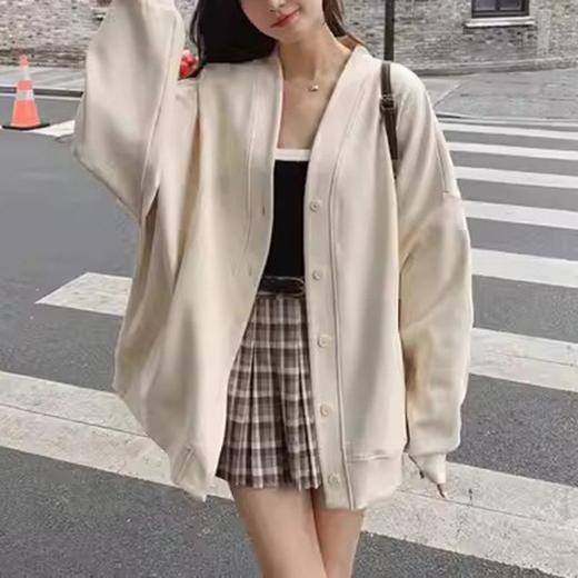 裁缝学苑AS129开衫卫衣纸样女装宽松V领外套上衣版型衣服样板图 商品图2