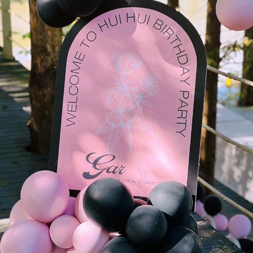 户外玫粉色系生日布置 商品图1