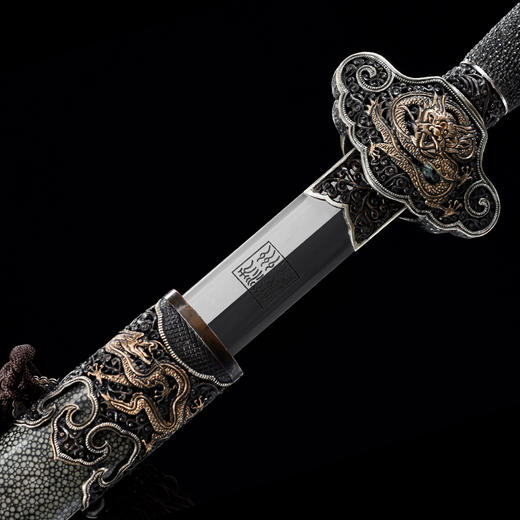 龙天剑 沈州作品 龙泉沈广隆宝剑 传统收藏宝剑 清剑 手工花纹钢剑 未开刃 商品图1